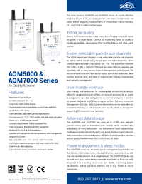 Thumbnail of document Data Sheet - AQM 5000 Air Quality Monitor